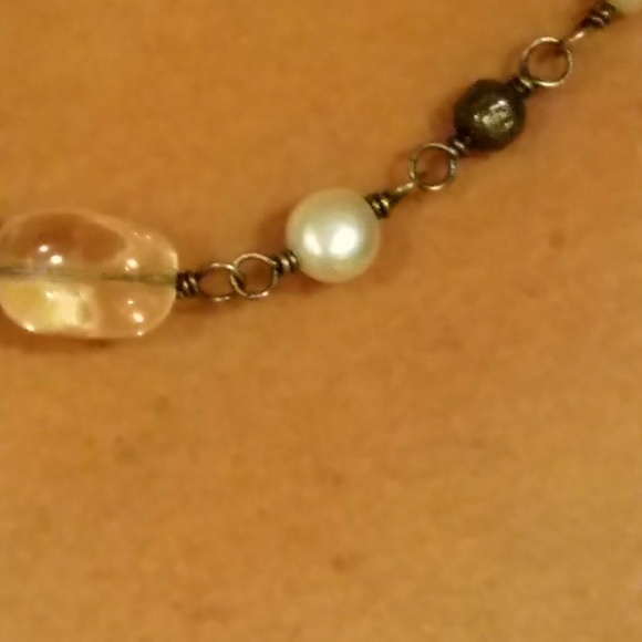 Silpada glass and pearl necklace - Picture 2 of 2